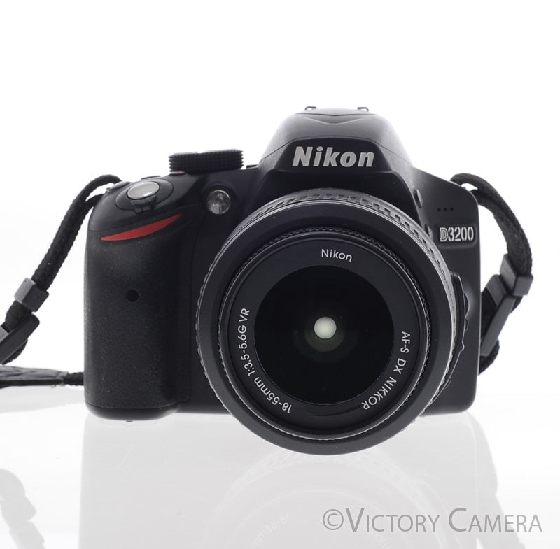 Nikon D3200 Digital SLR Camera Body w/ 18-55mm AF-S Lens ~3900 Shots [EXC+] - Victory Camera