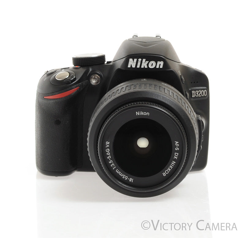 Nikon D3200 Digital SLR Camera Body w/ 18-55mm AF-S Lens -Low Shutter Count - Victory Camera