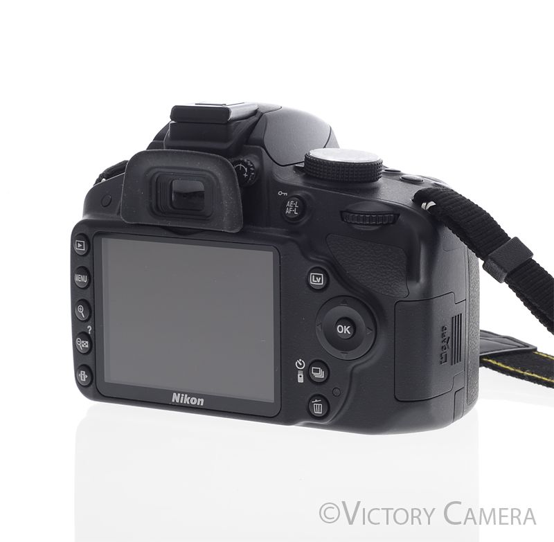 Nikon D3200 Digital SLR Camera Body w/ 18-55mm AF-S Lens ~1200 Shots [EXC+] - Victory Camera