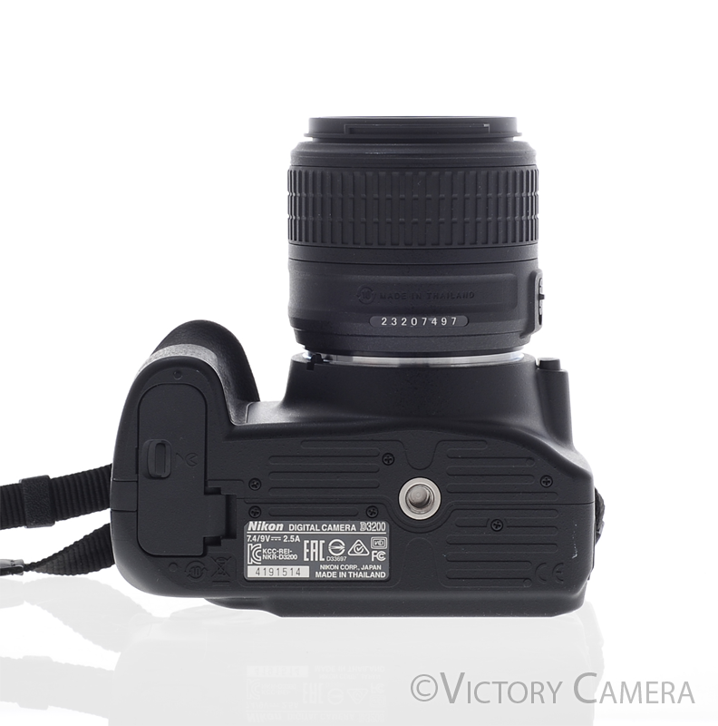 Nikon D3200 Digital SLR Camera Body w/ 18-55mm AF-S Lens ~1200 Shots [EXC+] - Victory Camera