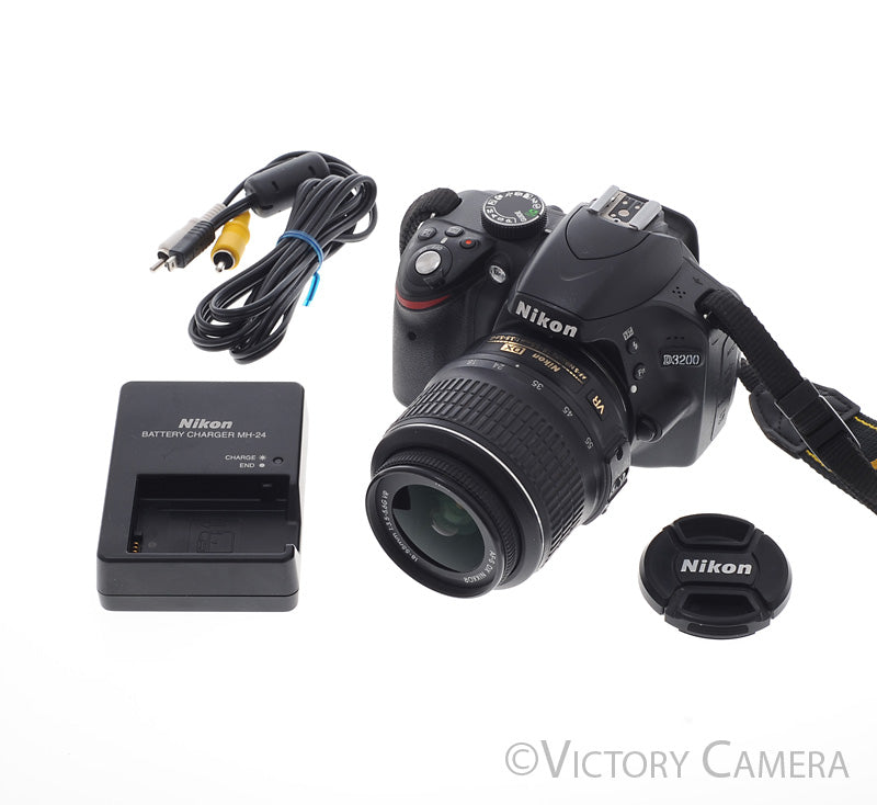 Nikon D3200 Digital SLR Camera Body w/ 18-55mm AF-S Lens ~3900 Shots [EXC+] - Victory Camera