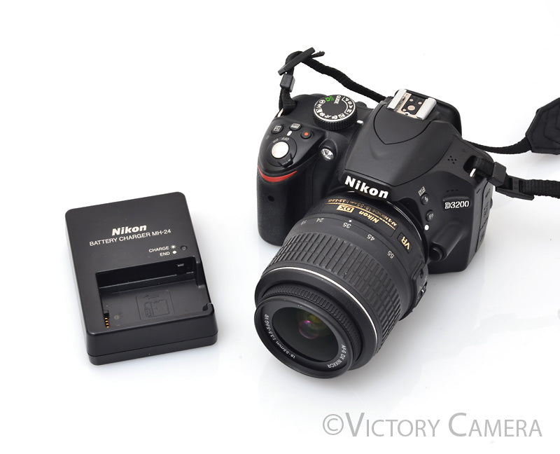 Nikon D3200 Digital SLR Camera Body w/ 18-55mm AF-S Lens ~36209 Shots [EXC] - Victory Camera