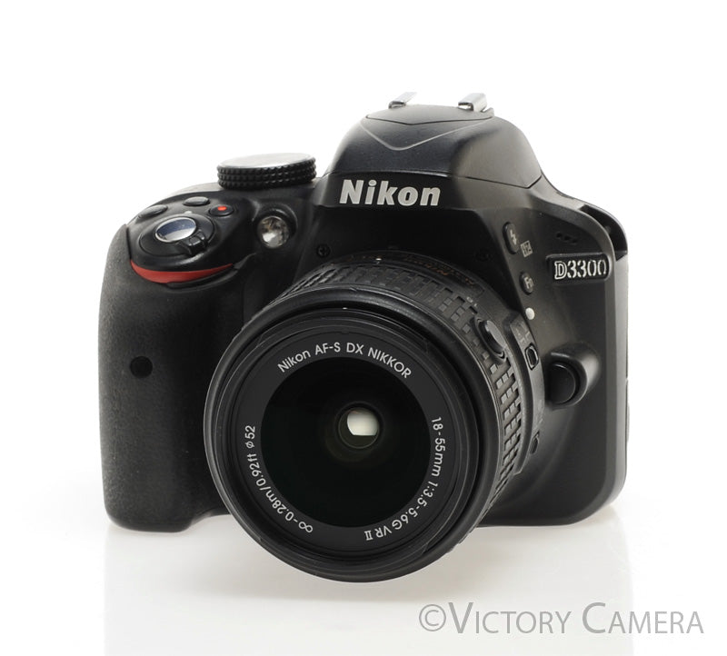 Nikon D3300 24MP Digital SLR Camera w/ 18-55mm VR II Lens [EXC] - Victory Camera