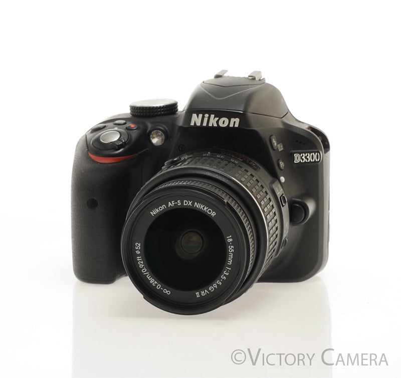 Nikon D3300 24MP Digital SLR Camera w/ 18-55mm Zoom Lens [EXC+] - Victory Camera