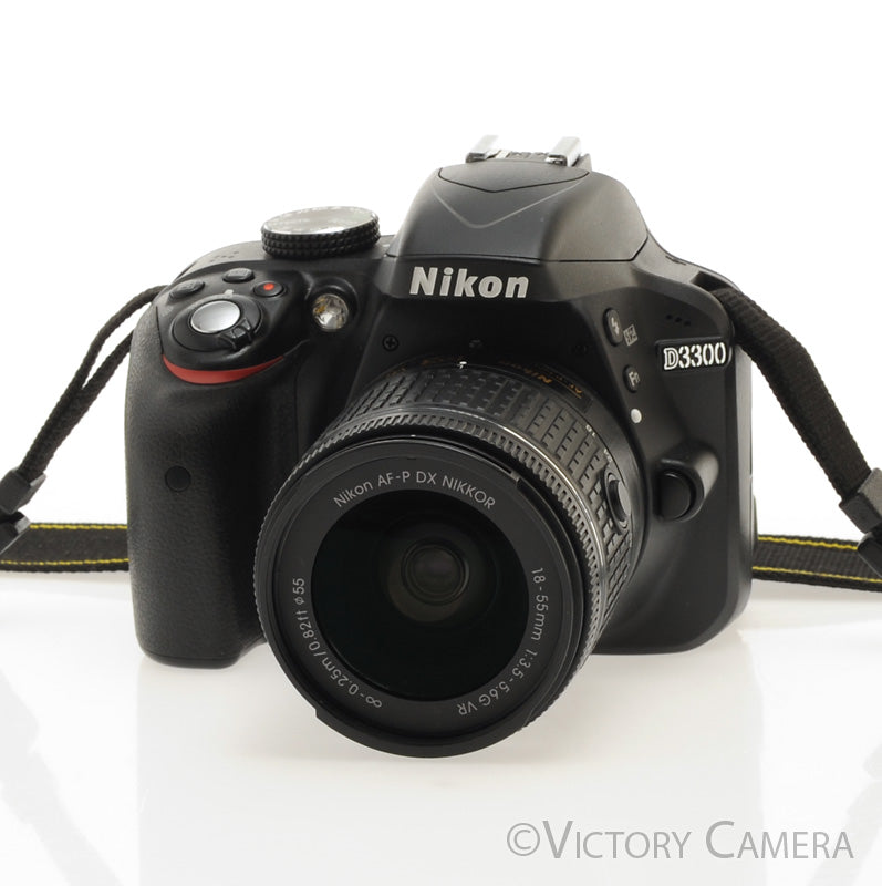 Nikon D3300 24MP Digital SLR Camera w/ 18-55mm Zoom Lens [EXC+] - Victory Camera