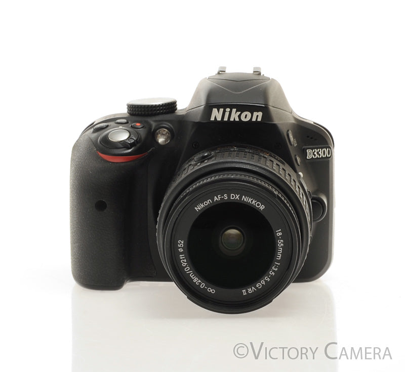 Nikon D3300 24MP Digital SLR Camera w/ 18-55mm Zoom Lens [EXC+] - Victory Camera