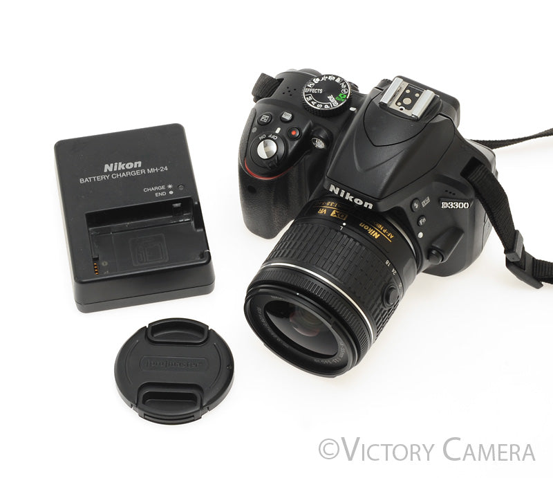 Nikon D3300 24MP Digital SLR Camera w/ 18-55mm Zoom Lens [EXC+]