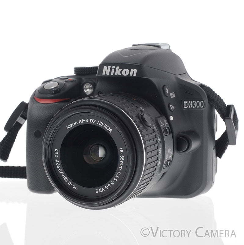 Nikon D3300 24MP Digital SLR Camera w/ 18-55mm Zoom Lens [EXC+] image 2