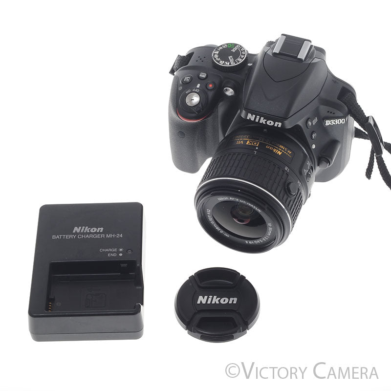 Nikon D3300 24MP Digital SLR Camera w/ 18-55mm Zoom Lens [EXC+] image 6