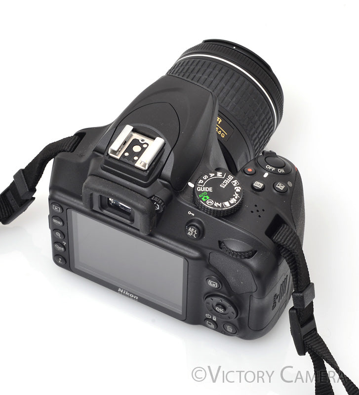 Nikon D3400 Digital SLR Camera Body 24.2mp w/ 18-55mm Lens ~155Shots [EXC+] - Victory Camera