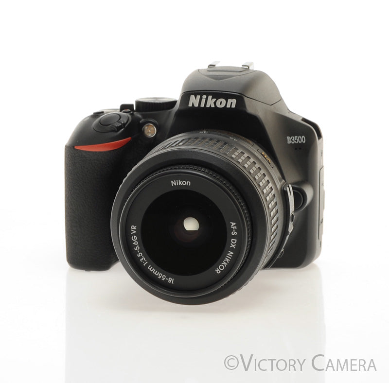 Nikon D3500 24.2MP Digital SLR Camera w/ 18-55mm Zoom Lens ~4995 Shots [EXC] - Victory Camera