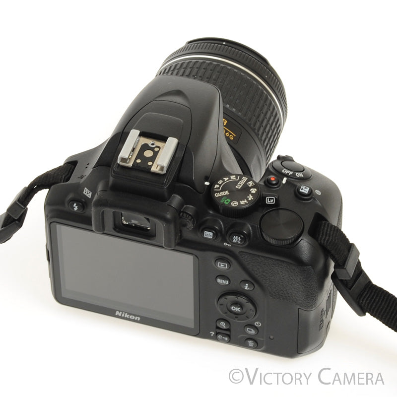 Nikon D3500 24.2MP Digital SLR Camera w/ 18-55mm Zoom Lens ~6400 Shots [MINT-] - Victory Camera