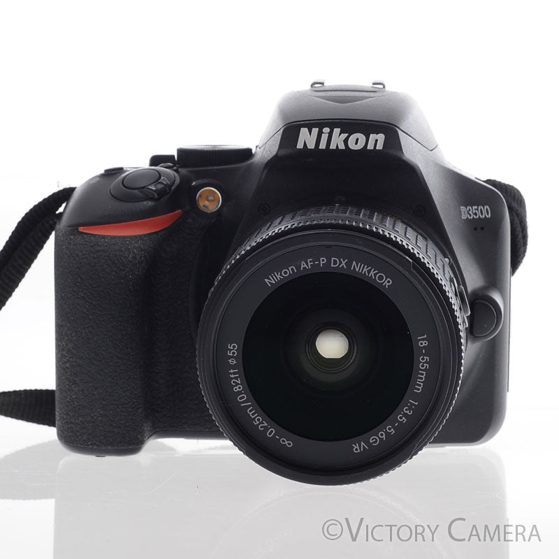 Nikon D3500 24.2MP Digital SLR Camera w/ 18-55mm Zoom Lens [EXC+] - Victory Camera
