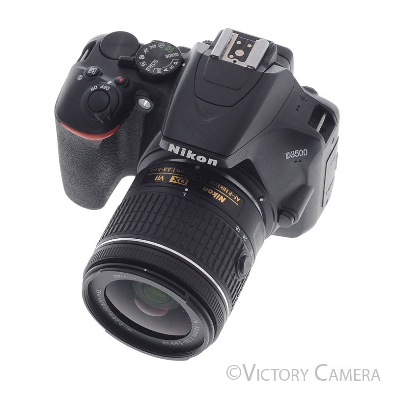 Nikon D3500 24.2MP Digital SLR Camera w/ 18-55mm Zoom Lens ~2100 Shots [EXC+]