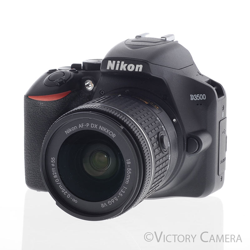 Nikon D3500 24.2MP Digital SLR Camera w/ 18-55mm Zoom Lens ~2100 Shots [EXC+]