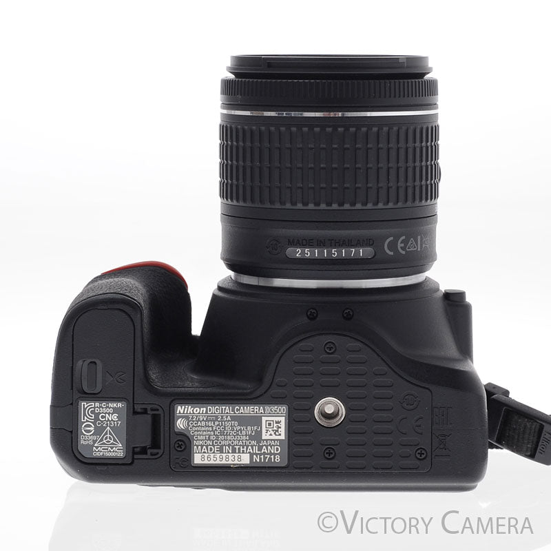 Nikon D3500 24.2MP Digital SLR Camera w/ 18-55mm Zoom Lens ~3200 Shots [MINT-] - Victory Camera