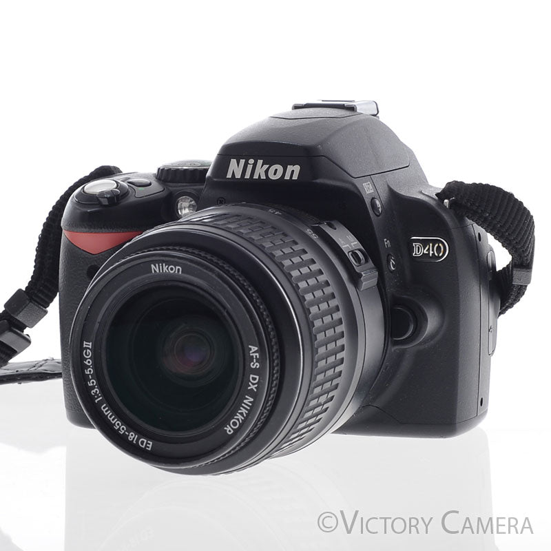 Nikon D40 6.1MP Digital SLR Camera w/ 18-55mm Zoom Lens ~5000 Shots [EXC+] - Victory Camera