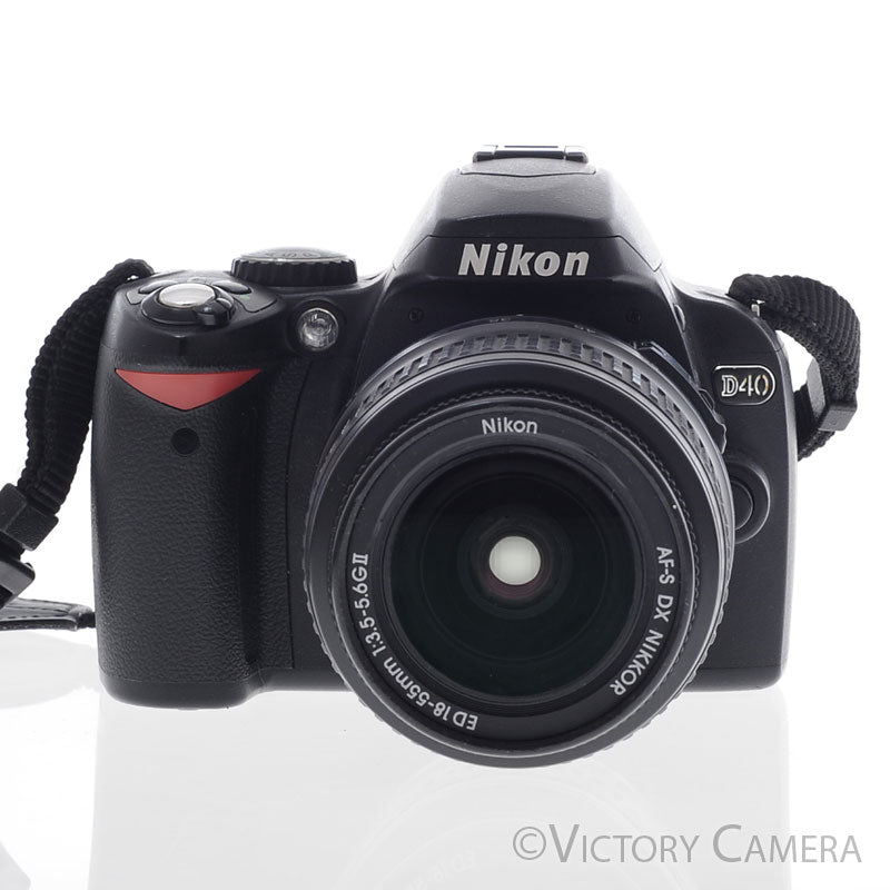 Nikon D40 6.1MP Digital SLR Camera w/ 18-55mm Zoom Lens ~5000 Shots [EXC+] - Victory Camera