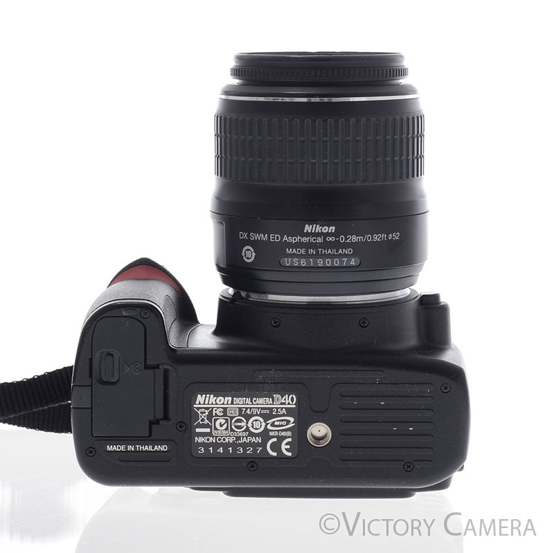 Nikon D40 6.1MP Digital SLR Camera w/ 18-55mm Zoom Lens ~5000 Shots [EXC+] - Victory Camera