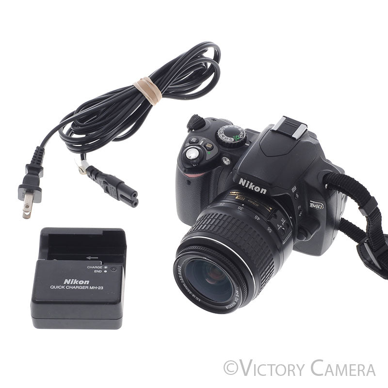 Nikon D40 6.1MP Digital SLR Camera w/ 18-55mm Zoom Lens ~5000 Shots [EXC+] - Victory Camera