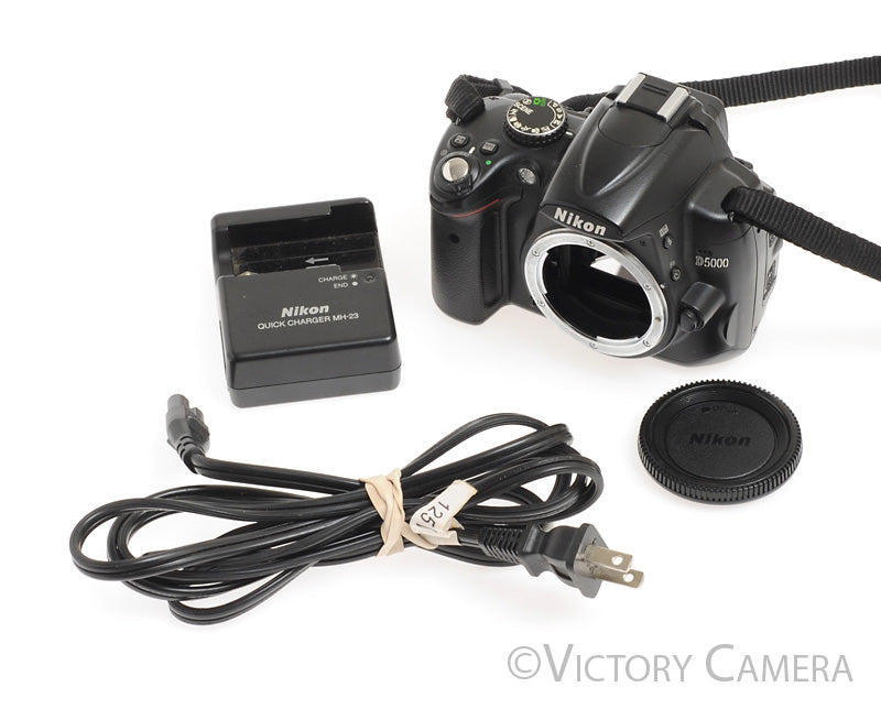 Nikon D5000 12.3MP Digital SLR Camera Body w/ Charger (~40,000 shots) [EXC] - Victory Camera