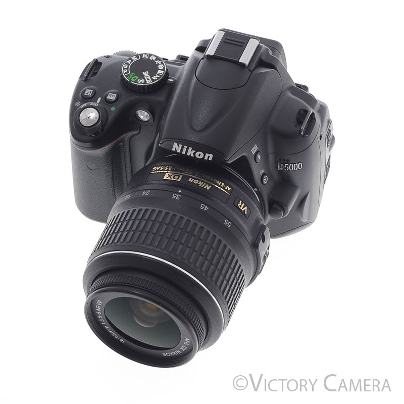 Nikon D5000 12.3MP Digital SLR Camera Body w/ 18-55mm Lens  [EXC] - Victory Camera