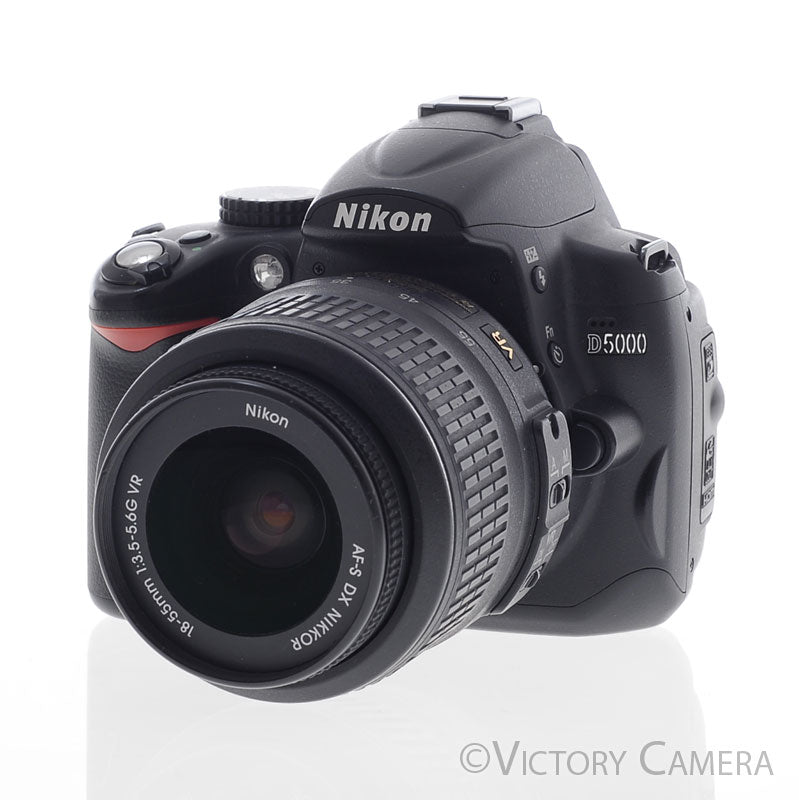Nikon D5000 12.3MP Digital SLR Camera Body w/ 18-55mm Lens  [EXC] - Victory Camera