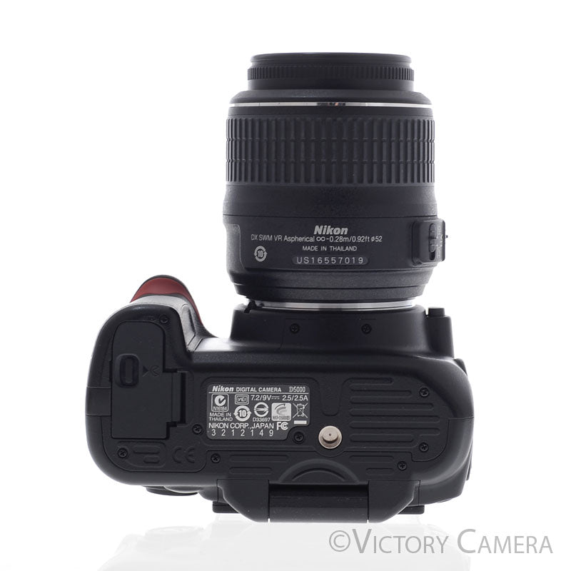 Nikon D5000 12.3MP Digital SLR Camera Body w/ 18-55mm Lens  [EXC] - Victory Camera