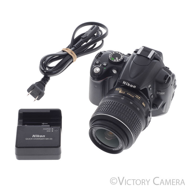 Nikon D5000 12.3MP Digital SLR Camera Body w/ 18-55mm Lens  [EXC] - Victory Camera