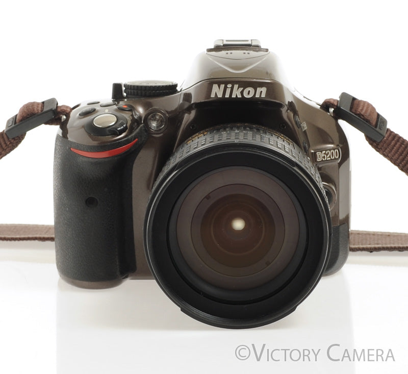 Nikon D5200 Brown 24.1MP DSLR w/ 18-70mm Zoom Lens ~7500 Shots [EXC+] - Victory Camera