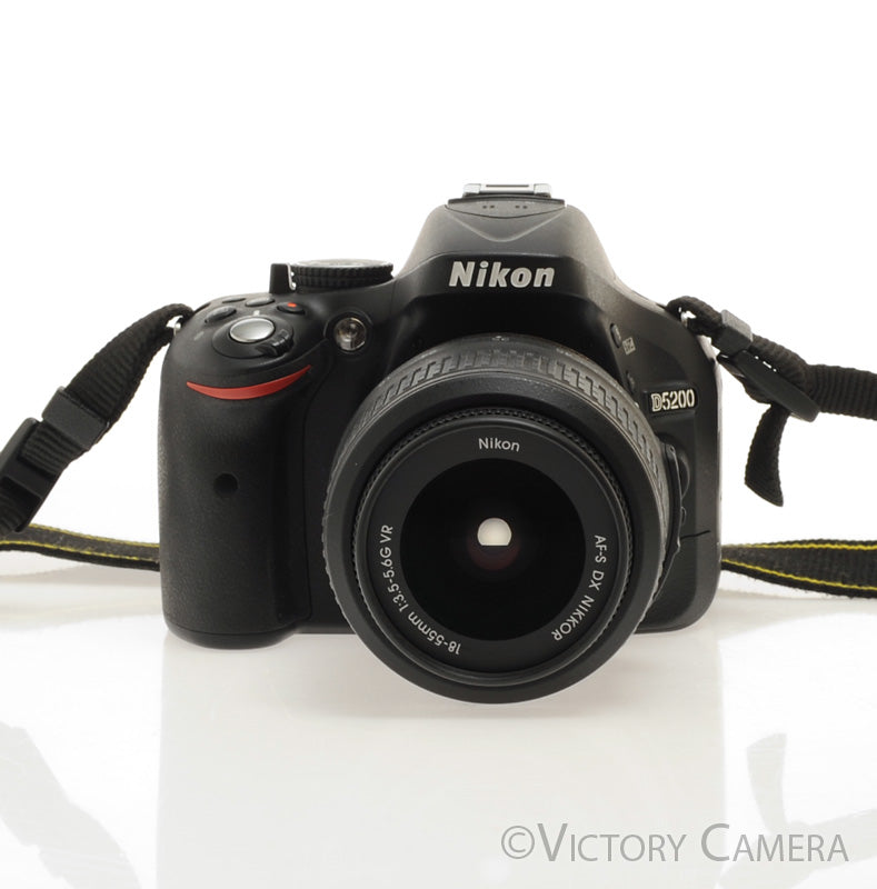 Nikon D5200 Black 24.1MP DSLR w/ 18-55mm Zoom Lens [EXC+] - Victory Camera