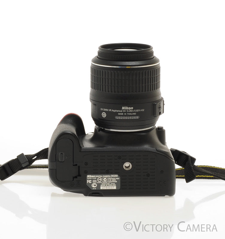 Nikon D5200 Black 24.1MP DSLR w/ 18-55mm Zoom Lens [EXC+] - Victory Camera