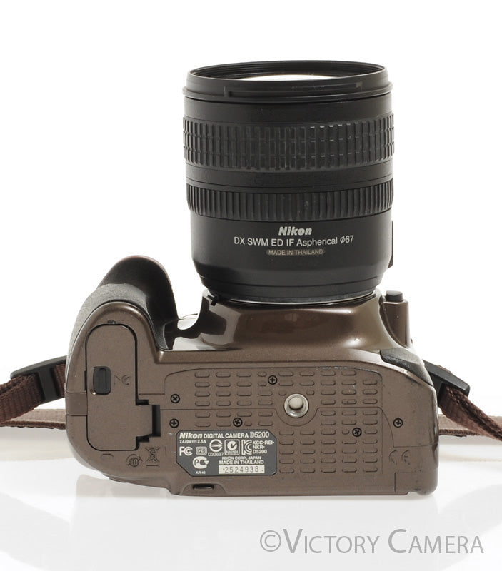 Nikon D5200 Brown 24.1MP DSLR w/ 18-70mm Zoom Lens ~7500 Shots [EXC+] - Victory Camera