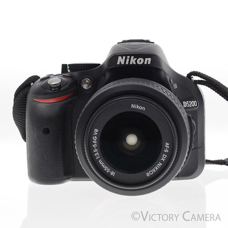 Nikon D5200 Black 24.1MP DSLR w/ 18-55mm Lens ~674 Shutter Count [EXC+] - Victory Camera