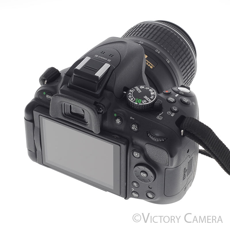 Nikon D5200 Black 24.1MP DSLR w/ 18-55mm Lens ~674 Shutter Count [EXC+] image 3