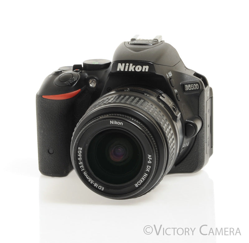 Nikon D5500 24.2MP Digital SLR Camera w/ 18-55mm Zoom Lens 21100 Shots [EXC] - Victory Camera