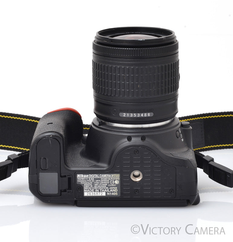 Nikon D5500 24.2MP Digital SLR Camera w/ 18-55mm Lens ~3,976 Shots [EXC+] - Victory Camera