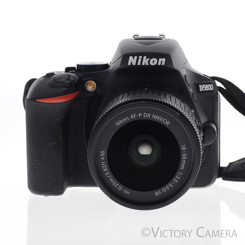 Nikon D5600 24.2MP Digital SLR Camera w/ 18-55mm Zoom Lens [EXC+] - Victory Camera