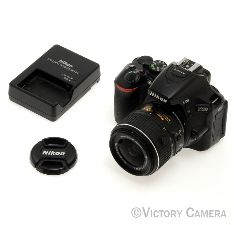Nikon D5500 24.2MP Digital SLR Camera w/ 18-55mm Lens ~11,088 Shots [EXC] - Victory Camera