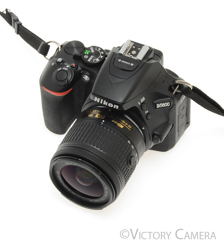 Nikon D5600 24.2MP Digital SLR Camera w/ 18-55mm Zoom Lens ~4500 Shots [EXC+] - Victory Camera