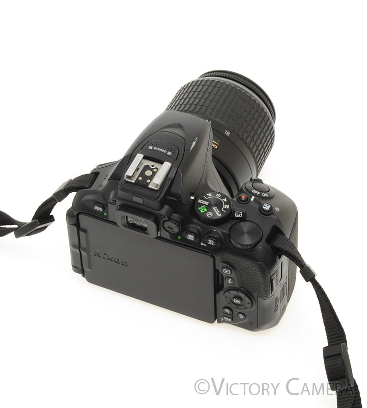 Nikon D5600 24.2MP Digital SLR Camera w/ 18-55mm Zoom Lens ~300 Shots [EXC+] - Victory Camera