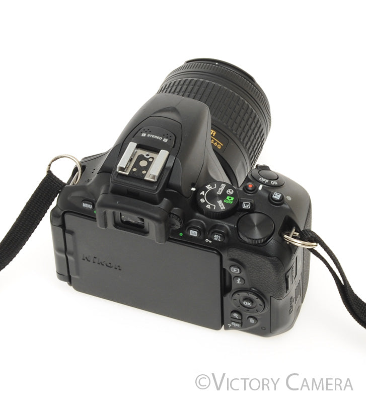 Nikon D5600 24.2MP Digital SLR Camera w/ 18-55mm Zoom Lens ~4500 Shots [EXC+] - Victory Camera