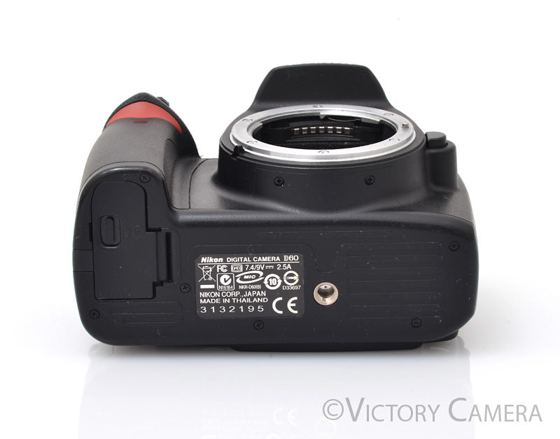 Nikon D60 10.2MP Digital SLR Digital Camera Body ~7,937 Shutter Count~ [EXC+] - Victory Camera