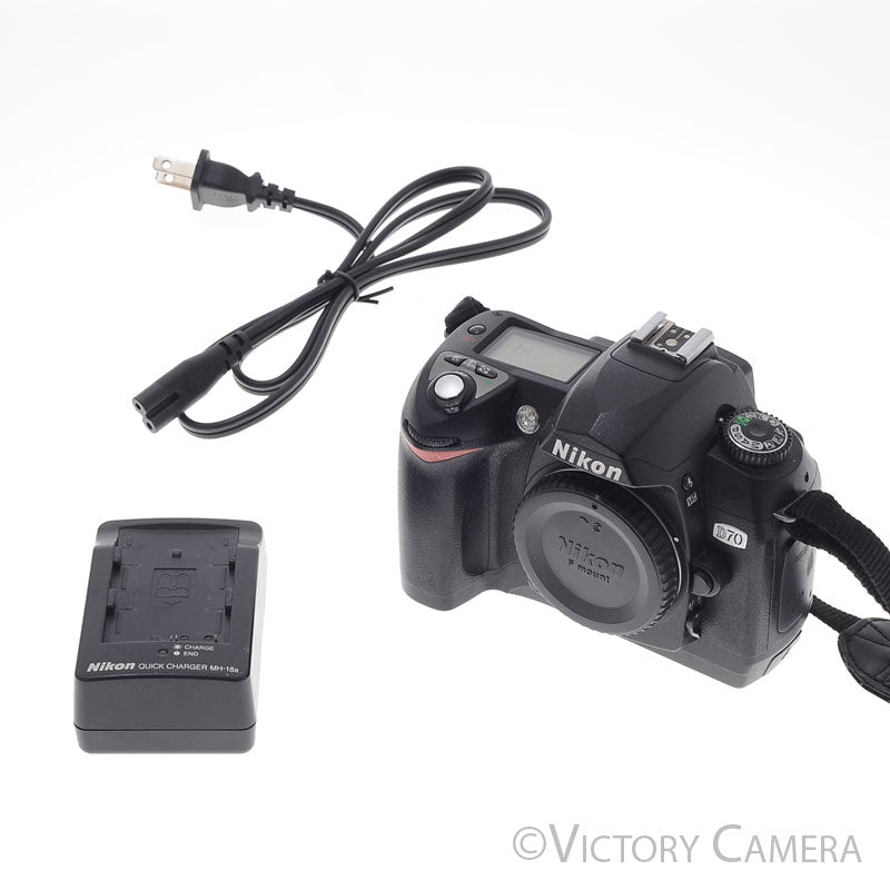 Nikon D70 Digital SLR Camera Body w/ Battery & Charger [EXC] - Victory Camera