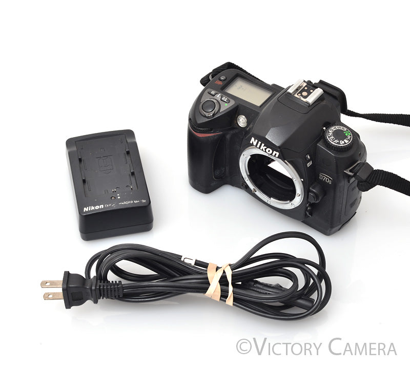 Nikon D70s Digital SLR Camera Body w/ Battery & Charger ~8,744 Shots [EXC-] - Victory Camera