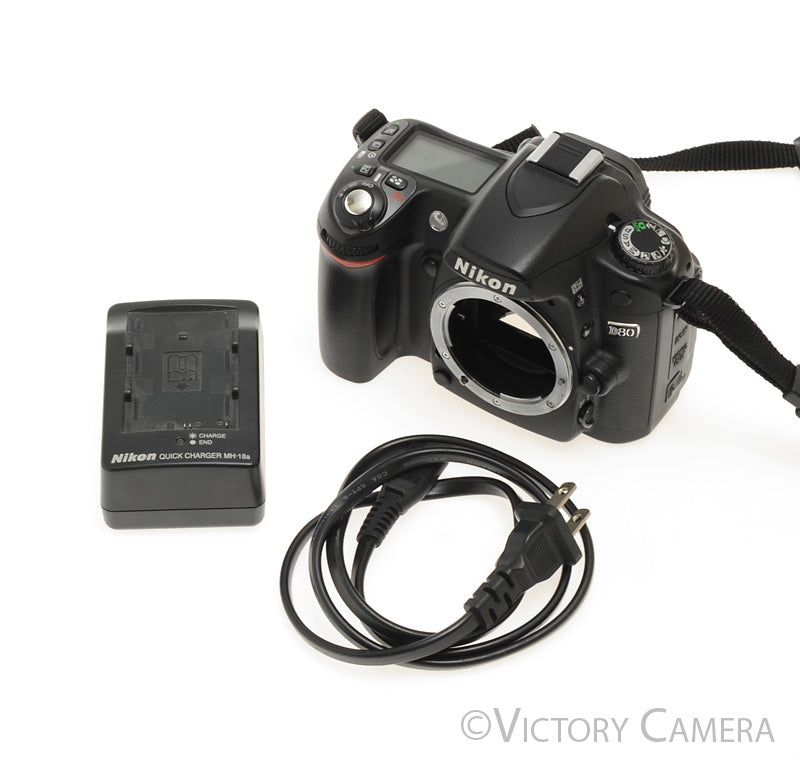 Nikon D80 Digital SLR Camera Body w/ Battery and Charger [EXC] - Victory Camera