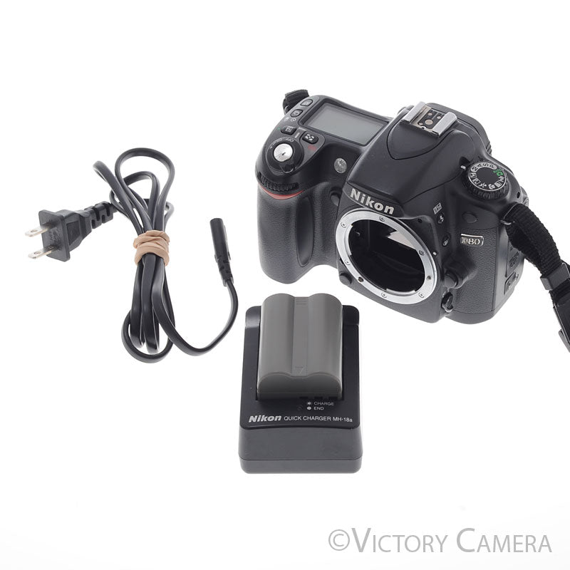 Nikon D80 Digital SLR Camera Body w/ Battery & Charger ~42,523 Shutter [EXC] - Victory Camera