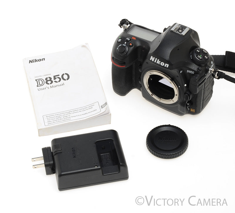 Nikon D850 45.7MP Full Frame DSLR Camera Body -LOW SHUTTER COUNT- [MINT-] - Victory Camera