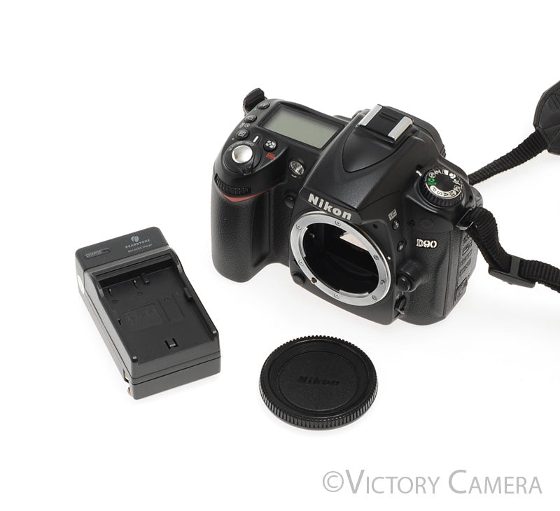 Nikon D90 12.3MP Digital SLR Digital Camera Body ~25014 Shutter Count~ [EXC-] - Victory Camera