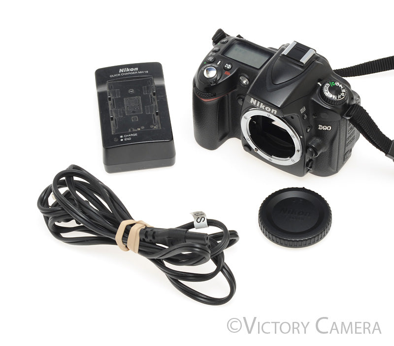 Nikon D90 12.3MP Digital SLR Camera Body ~71,600 Shots [EXC] - Victory Camera